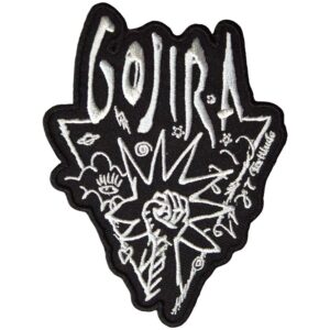 Изчиствена метъл нашивка на Gojira