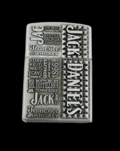 Газова запалка с релефни надписи Jack Daniel's