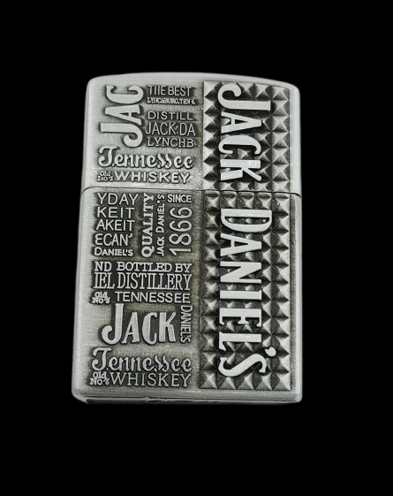 gazova-zapalka-jack-daniels-relef Газова запалка с релефни надписи Jack Daniel's