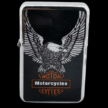 Бензинова запалка Harley-Davidson с дизайн на орел и мотоциклети за мъже