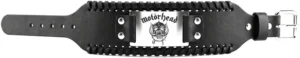 Разгъната кожена гривна на Motörhead с регулируемо закопчаване и катарама