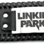 Разгъната кожена гривна на Linkin Park с метална катарама за регулиране