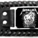 Разгъната кожена гривна на Metallica – St. Anger с регулируема стоманена катарама