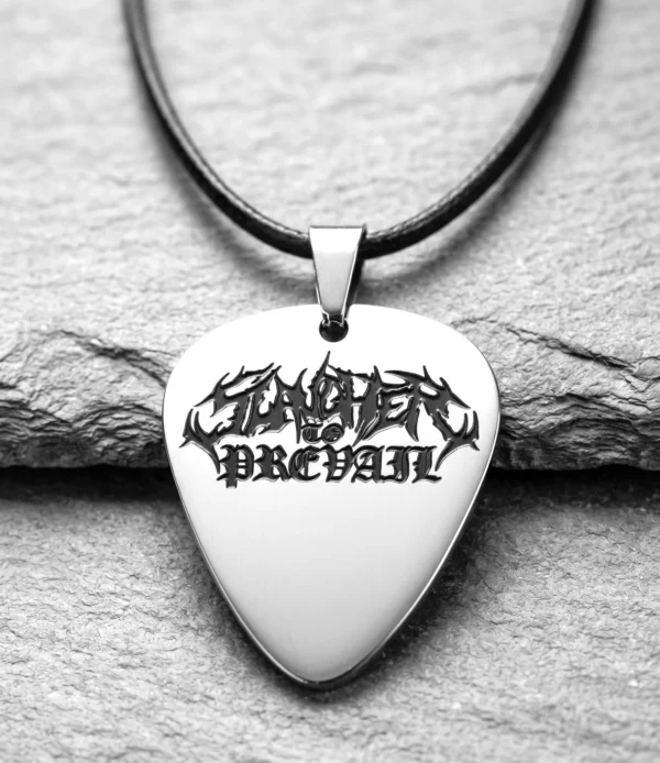 Стоманен двулицев медальон перце Slaughter to Prevail с подарък верижка